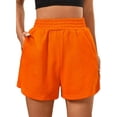 thumbnail image 1 of Frontwalk Womens Athletic Workout Shorts Elastic Waist Running Pockets Shorts Elastic Waist Summer Beach Shorts with Pockets, 1 of 3
