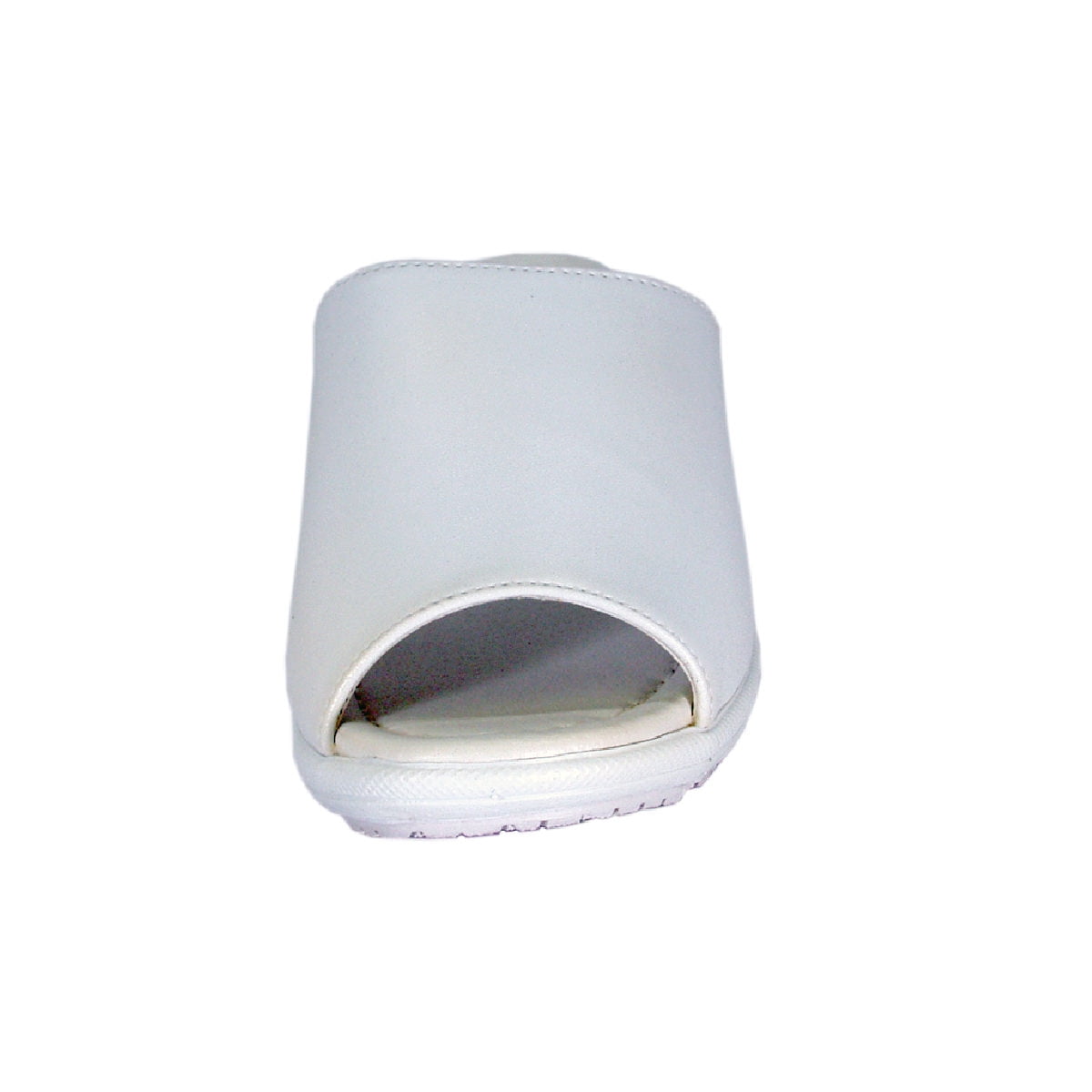PEERAGE Lois (LS08032) Women Extra Wide Width Classic Leather Slides White 11