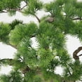 thumbnail image 2 of 59.6'' Artificial Pine tree in a Square beige fiberstone planter perfect for indoor and outdoor use, 2 of 6