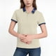 thumbnail image 1 of Tops Casuales de Negocios para Mujeres con Cuello de Solapa Y Mangas Cortas, Tela Transpirable Ligera para Oficina, Viajes Y Uso Diario, Top de Verano de Punto con Diseño de Tres Botones, 1 of 6