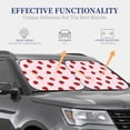 thumbnail image 4 of Daiia Strawberry 2PCS Car Windshield Sun Shade, Foldable Sun Shield for Car Front Window, Auto Sun Blocker Visor Protector Universal for Truck SUV Pickup-Medium, 4 of 7