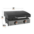 thumbnail image 2 of Blackstone Griddle 2205 Omnivore Original; Uses H Style Burner For Even Heating; Table Top; Two Independent Heat Zones With 21 000 BTU; 22 Inch Cooking Space; Rectangular; Stainless Steel Front Panel, 2 of 7