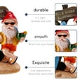 thumbnail image 3 of Figuras de gnomo divertidas de resina con letrero de bienvenida con tabla de surf "Son las 5 en punto en algún lugar", estatua para decoración del jardín del hogar, 3 of 8