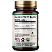 Vitamin E 180mg Per Serving - E Vitamins DL-Alpha, Antioxidant-Rich Dietary Supplement for Skin, Heart, and Immune Support, USA Bottled, Easily Absorbed, Non-GMO & Gluten Free - 60 Softgels