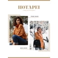thumbnail image 5 of HOTAPEI Turtleneck Sweaters for Women Yellow Oversized Chunky Cable Knit Sweater Soft Comfy Pullover Sweaters Pullover Knit Winter Tops, 5 of 7