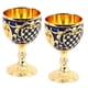 thumbnail image 1 of COPA DE VINO DE METAL VINTAGE, COPA DE VINO DE ALEACINO DE ZINC DE PRIMERA , COPAS CON DESERO DE INCUSTACIONES DE GEMAS, COPA DE COCCTEL, PARA FIESTA DE BODAS, 1 of 7