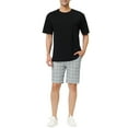thumbnail image 2 of INSPIRE CHIC Men's Summer Plaid Shorts Slim Fit Dress Checked Short Pants, 2 of 6