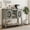 Gray, variant on GAOMON Wine Bar Cabinet with Sliding Barn Door, Coffee Cabinet with Wine Rack and Glass Holder, Kitchen Buffet Sideboard with Storage, Liquor Bar for Living Room, Dining Room, Grey