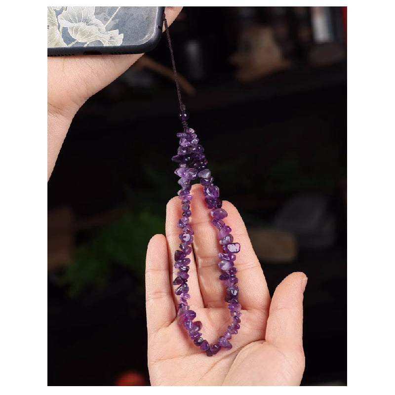 Exquisite Fashion Irregular Shape Crystal Mobile Phone Lanyard Female Crystal Gravel Wrist Strap Hanging Ornaments