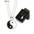 thumbnail image 4 of Spencer Yinyang Couples Pendant Necklace Chain for Women Men Personalized Matching Puzzle Diagrams Necklaces, 4 of 7
