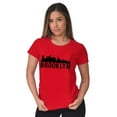 thumbnail image 4 of Brooklyn NYC Skyline New York City NY Womens Fitted Plus Size Graphic Tee Brisco Brands 3X, 4 of 5