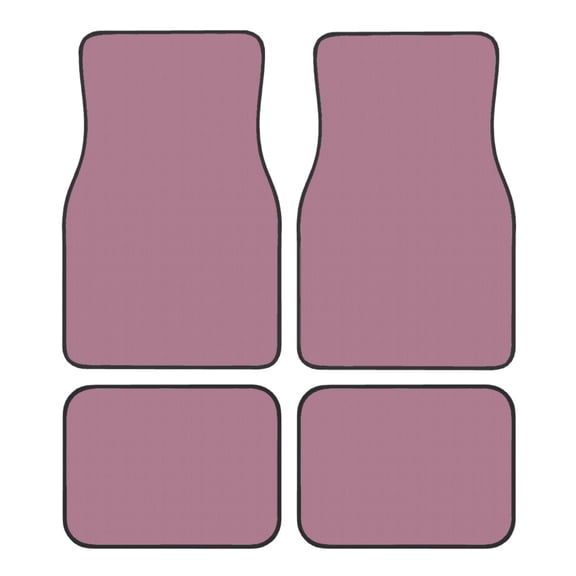 4-Piece Car Floor Mats Set, English Lavender Crystal Velvet Automotive Front & Rear Floor Liners, Universal Fit for Car, Truck, SUV