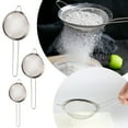 thumbnail image 1 of 201 Stainless Steel Oil Lattice Bird'S Colander Strainer Leakage Egg White Separation Border Flour Sieve Baking Tool Ceramic Bakeware Set Baking Pan with Rack Bakeware Organizer for Cabinet Slide Out, 1 of 3