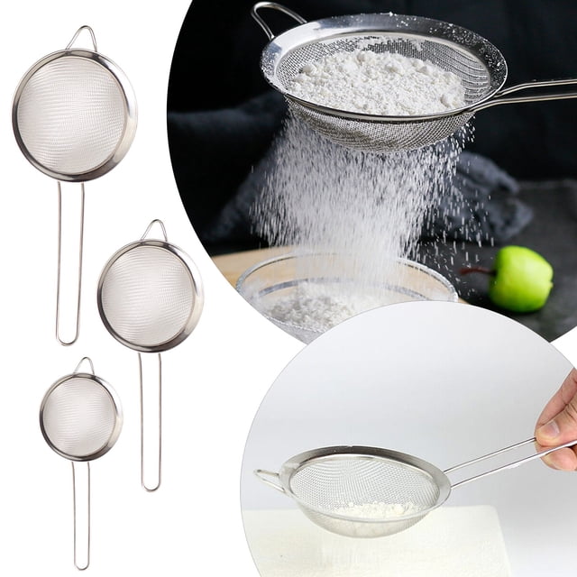 201 Stainless Steel Oil Lattice Bird'S Colander Strainer Leakage Egg White Separation Border Flour Sieve Baking Tool Ceramic Bakeware Set Baking Pan with Rack Bakeware Organizer for Cabinet Slide Out