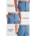 thumbnail image 3 of Pantalones Libin Work para hombre, pista de golf, atlético, gris y azul XL, 3 of 6