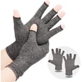 thumbnail image 1 of LetsLife Arthritis Compression Gloves for Women and Men, Fingerless Design, Breathable Fabric, Carpal Tunnel, Rheumatoid, 1 of 7