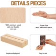 thumbnail image 3 of IONPSHG 12 Pcs Wood Place Card Holders, Table Number Holders, Sign Holders Card, Stands Table Menu Picture Card Holder, Mini Table Sign Holders for Number Signs Picture Wedding Parties Events (yellow), 3 of 7