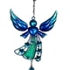 thumbnail image 4 of Campana de viento de hierro con adornos de cristal | Artesanía metálica para exteriores, ideal para patios, balcones y porches | Decoración colgante pintada para jardines y patios, 4 of 6