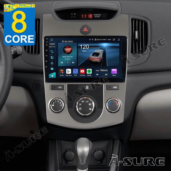 Android 13 Car Stereo 4 64GB 8-Core Radio for Kia Forte Cerato 2010-2013 Manual A/C Carplay GPS Navi 4G WIFI DSP