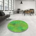 thumbnail image 3 of Ahgly Company Indoor Rectangle Patterned Dark Lime Green Area Rugs, 4' x 6', 3 of 6