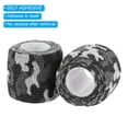 thumbnail image 3 of 2in x 14.76ft Camo Tape Wrap, 2 Rolls of Self-Adhesive Camouflage Tape for Camera Flashlight, Snow Black and White, 3 of 6