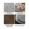 Semi Circular Quick Drying Soft Absorbent Carpet Cover Non Memory Foam ...