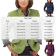 thumbnail image 4 of TaTaai Fall Wool Blend Jacket Women Long Sleeve Lapel Solid Button Front Cardigan Coat Warm for Winter, 4 of 6
