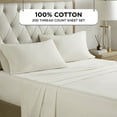 thumbnail image 4 of Madison Park 12-Piece Cal King Comforter Set with Cotton Sheet Set Faux Silk Down Alternative Bed in a Bag, Teal Paisley Jacquard, 4 of 7