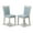 Blue-White, variant on Atlin Designs Linen Fabric Coffee/Jacobean Dining Chair Rectangular High Back 37" Unassembled