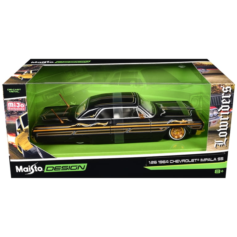 1964 Chevrolet Impala SS Lowrider Black Metallic with Gold
