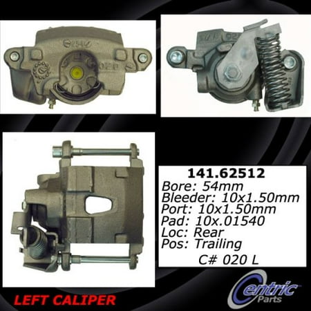Centric Brake Disc - Centric Parts Disc Brake Caliper P/N:141.62512