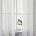 thumbnail image 3 of Danolaps Rod Pocket Tier Curtains for Kitchen Living Room Farmhouse Cafe Curtains,Sheer Valance Curtains Yarn Dyed Linen Textured Vertical Stripe Valance Curtains, 3 of 7