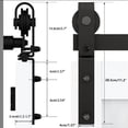thumbnail image 2 of IVV 72" Bi-Folding Sliding Barn Door Hardware, Top Mount Bifold Track Kit, Fit 4 Door MAX Width 68"(NO Door), Black, 2 of 9