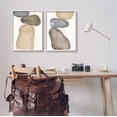 thumbnail image 2 of Stupell Industries Contemporary Oblong Shapes Arrangement Graphic Art White Framed Art Print Wall Art, Set of 2, Design by Laura Marr, 2 of 7
