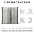 thumbnail image 5 of BANET  Decorative Farmhouse Throw Pillow Case, Cover Only, Cream/Off-White with Charcoal Stripes Square Pillow Cover, Textured Throw Cushion Covers White, 5 of 5