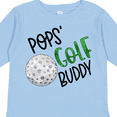 thumbnail image 4 of Inktastic Pops' Golf Buddy with Golf Ball Boys or Girls Long Sleeve Toddler T-Shirt, 4 of 5