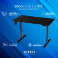 thumbnail image 3 of Escritorio Electrico Acteck Ergo Desk 1 ED717 Altura ajustable Negro 60kg AC-937290, 3 of 5