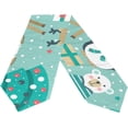 thumbnail image 5 of Rectangle Santa Deer Polar Bear Penguin Printed Table Runner 13x70in for Wedding Birthday Holiday, 5 of 5