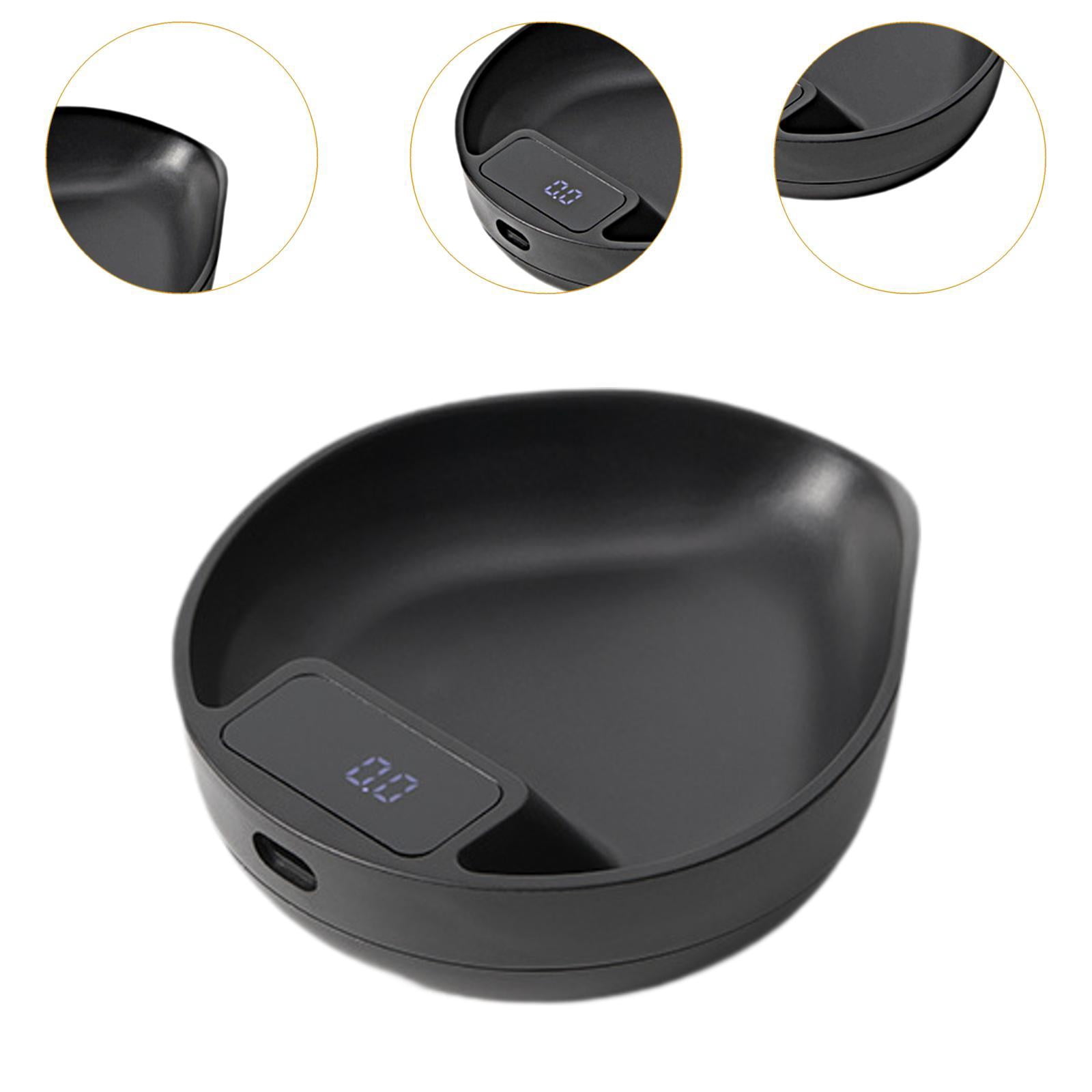 Fiocias Coffee Scale 999G / 0.1G Portable LED Display Baking Scale Mini Scale Electronic Black
