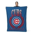 thumbnail image 2 of The Northwest Group Chicago Cubs 46" x 60" Plateau Silk Touch Throw Blanket, 2 of 6