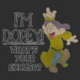thumbnail image 2 of Men's Snow White and the Seven Dwarfs I'm Dopey What's Your Excuse Graphic T-Shirt, 2 of 5