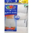 thumbnail image 2 of Fruit of the Loom Men's Boxer Briefs , White, X-Large(Pack of 4), 2 of 2
