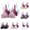 #01 Beige 【Mix, Match & Rotate: Stock Up on Daily Colors】, variant on Large Bust D Cup Jacquard Pattern Daily Bra 3PCS Set, Smooth Thin Fabric Underwire Bra, Powerful Chest Gather Prevent Sagging Curvy Women | TruHer,Beige 100