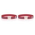 thumbnail image 2 of Qarigey Cinturón de cintura Hebilla de imán fácil Suministros de armario multicolores duraderos Correas de cintura para niños Niñas tiras rojas tiras rojas magnéticas 2piezas Qarigey CBP216194, 2 of 5