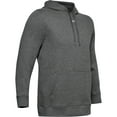 thumbnail image 4 of Under Armour Hustle Fleece Team Hoodie Mens 1300123 - Carbon - S, 4 of 5