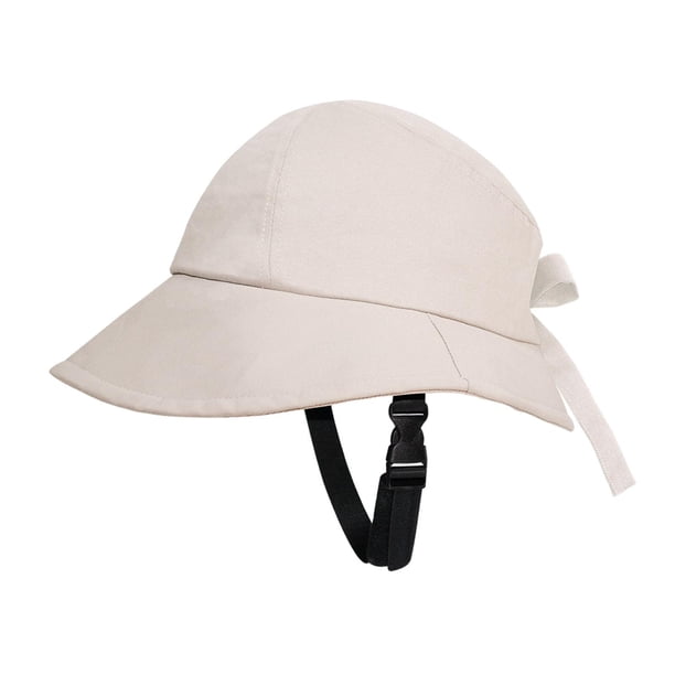 Sombrero de pescador para mujer, sombrero de pesca, protección solar, plegable, elegante, Beige
