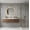 White+gray, variant on The Sanctuary Hexagon Waterjet Marble, 12-Piece Set, White Gray Black 3 Color, For Living Room Dining Room Kitchen, Black and Gray, White and Black