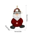 thumbnail image 3 of CuiLiyq Christmas Tree Ornaments, Cute Knitted Plush Christmas Dolls, For Family Festivals Wedding Party Ornaments and Christmas Gifts (Santa Claus), 3 of 6