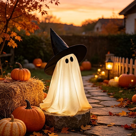 Outdoors Solar String Lights Spooky Yard, LED Outdoor Halloweens Decor Battery Garden Light, Outdoor Halloween Lights for Halloween Porch Lawn Decor