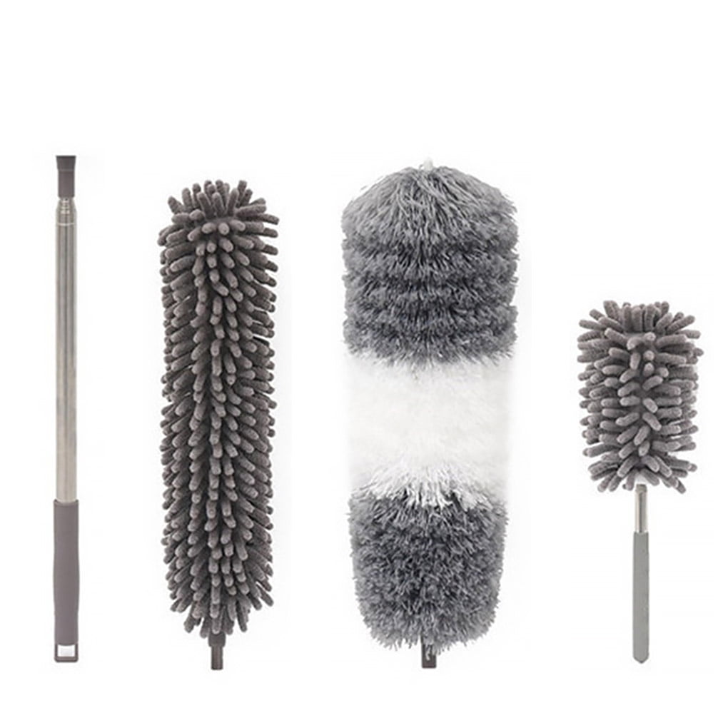 Extendable Dusting Duster Telescopic Rod Handle Chandelier Fan Chenille